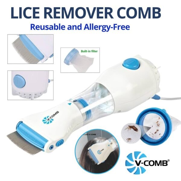 Product Description: V-Comb Electronic Head Lice Removal Machine - Image 4