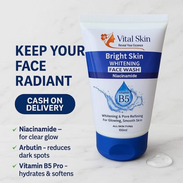 Vital Skin Bright Skin Whitening Face Wash - Image 3